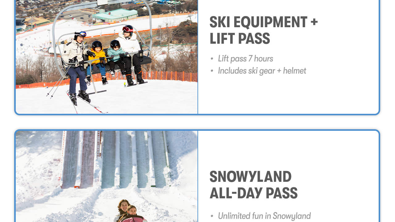 Vé cáp treo và thuê thiết bị tại Công viên Vivaldi, Khu nghỉ dưỡng trượt tuyết Sono